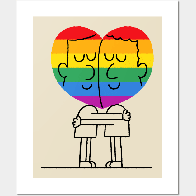 LGBTQ Love Wall Art by Mauro Gatti Art